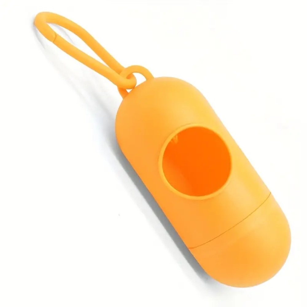 Orange Dog Poop Bag Holder